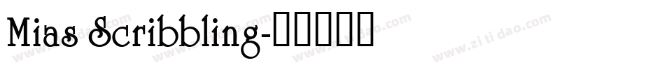 Mias Scribbling字体转换